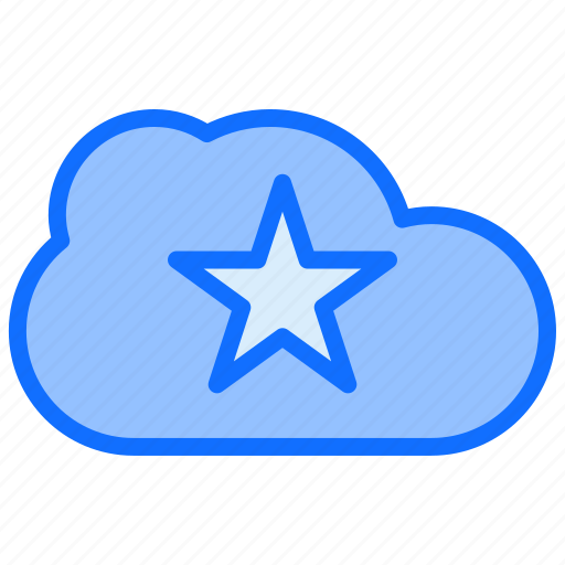 Cloud, star, archive, storage icon - Download on Iconfinder