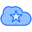 cloud, star, archive, storage 