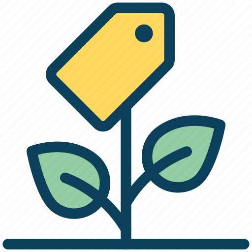 Loyalty, growth, plant, price tag, sales icon - Download on Iconfinder
