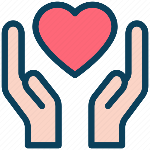Loyalty, give, heart, hand, foundation, love icon - Download on Iconfinder