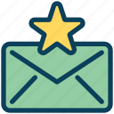 loyalty, email, favorite, message, star, premium