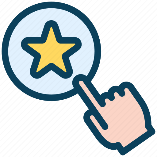 Loyalty, click, rating, rank, star, premium, hand icon - Download on Iconfinder