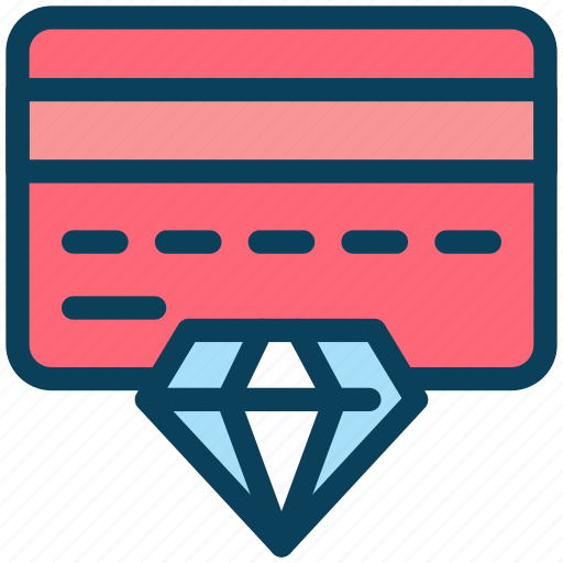 Loyalty, credit, card, economy, diamond, money icon - Download on Iconfinder