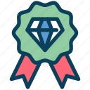 loyalty, premium, badge, quality, achievement, diamond