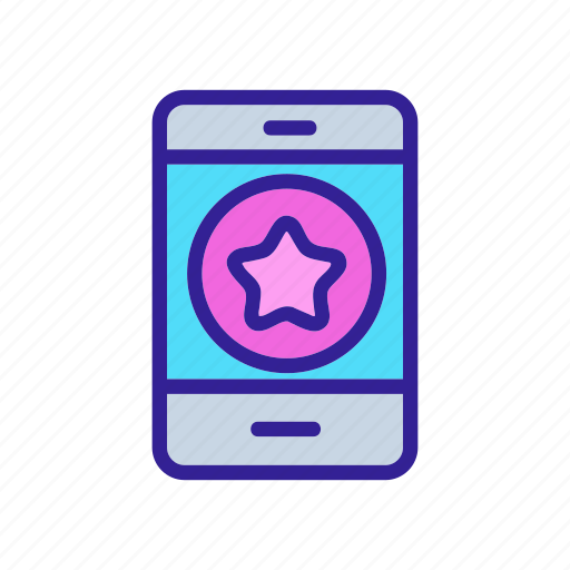 Business, contour, loyalty, phone, program, star, web icon - Download on Iconfinder