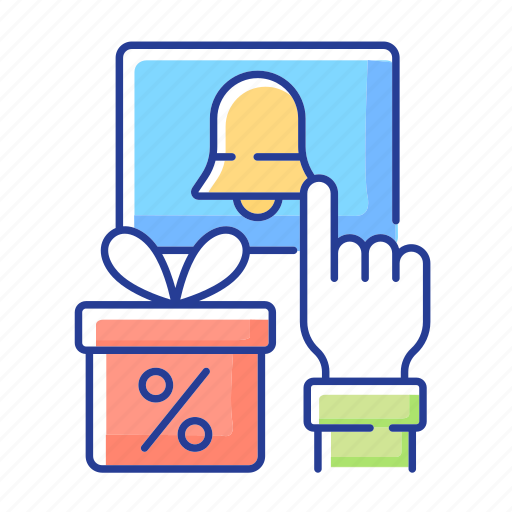 Customer loyalty, discount, shopping, notification icon - Download on Iconfinder