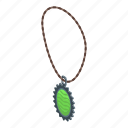 lucky, necklace, isometric