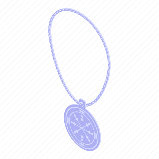 Amulet, necklace, isometric icon - Download on Iconfinder