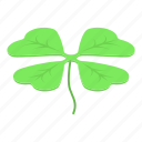 lucky, leaf, clover, isometric