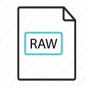 extensio, extension, format, image icon., raw icon 