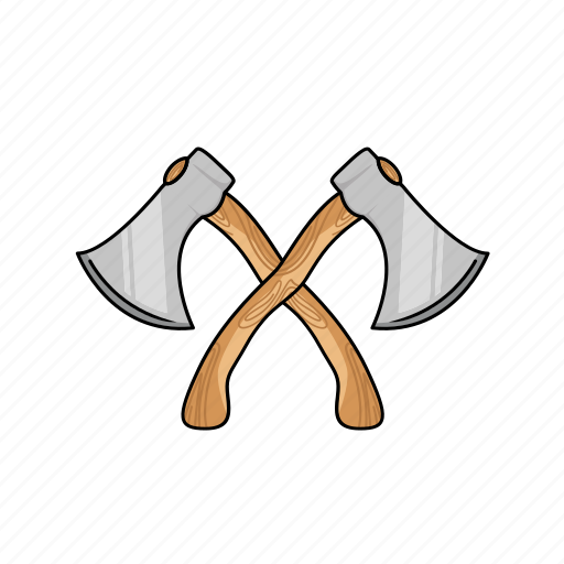 Axe, cross, cross axe, hatchet, lumberjack, tool, woodcutter icon - Download on Iconfinder
