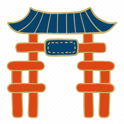 Lunar new year, chinese, festival, gate, architecture icon - Download on Iconfinder