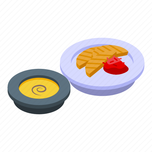Lunch, sandwich, isometric icon - Download on Iconfinder