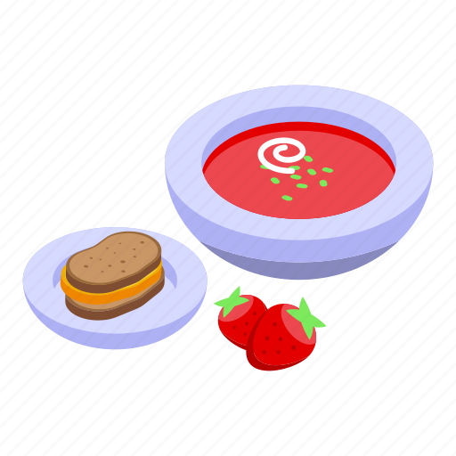 Lunch, food, isometric icon - Download on Iconfinder