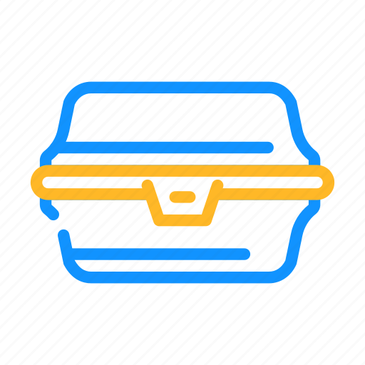 Paper, lunchbox, color, food, dishware, nutrition, backpack icon - Download on Iconfinder
