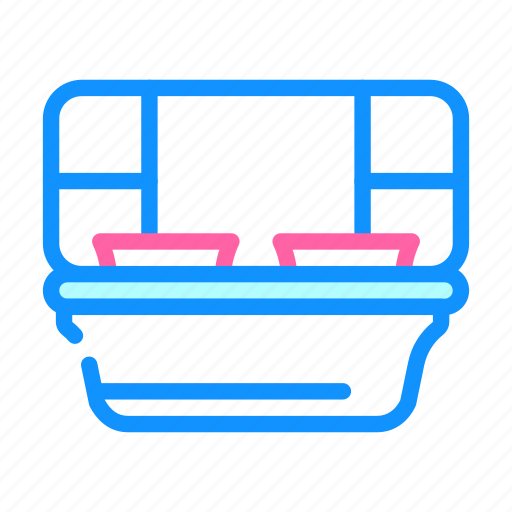Sections, lunchbox, color, food, dishware, nutrition, backpack icon - Download on Iconfinder