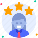 rating, achievement, review, employee, star, teamwork, office, business, startup