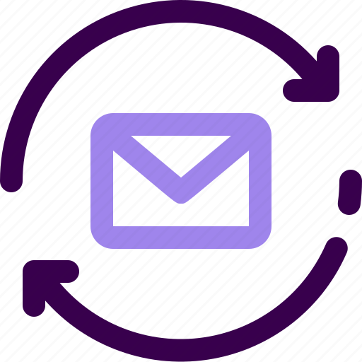 Mail synchronize, sync, email, inbox, update, communication, interaction icon - Download on Iconfinder