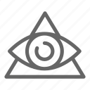 eye, illuminati, magic, occult, pyramid, triangle