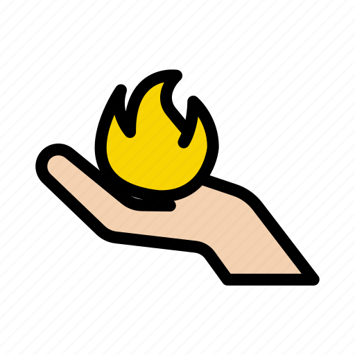 Magic, show, flame, circus, hand icon - Download on Iconfinder