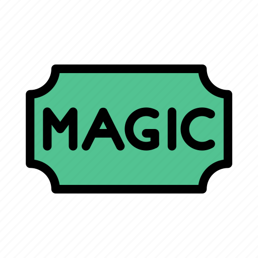 Magic, show, ticket, circus, riffle icon - Download on Iconfinder