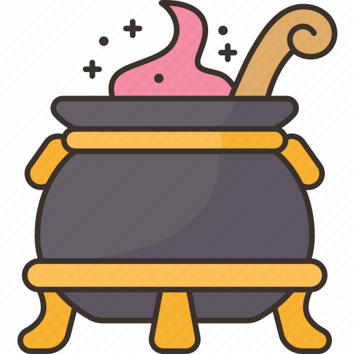 Cauldron, boiling, alchemy, witchcraft, spell icon - Download on Iconfinder