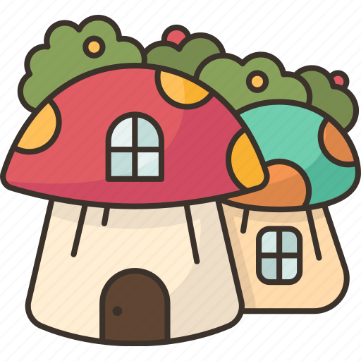 Home, mushroom, fantasy, fairy, tale icon - Download on Iconfinder