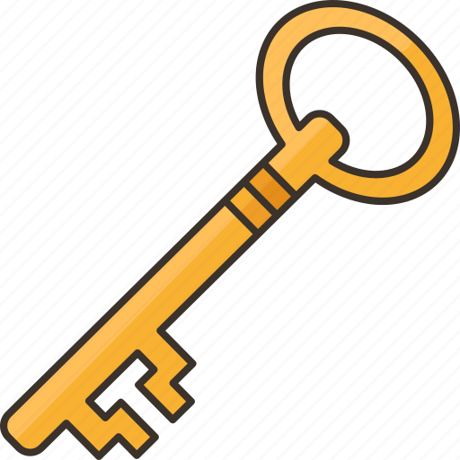Key, lock, ancient, entrance, retro icon - Download on Iconfinder