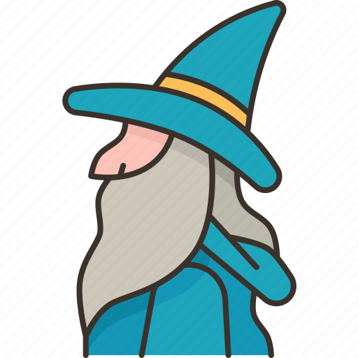 Wizard, sorcerer, warlock, magic, elderly icon - Download on Iconfinder