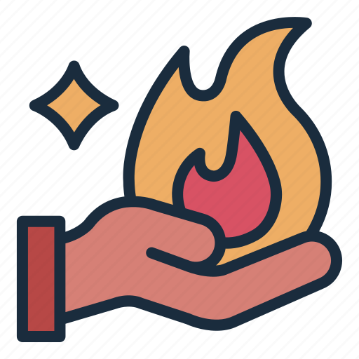 Magic, fire, flame, hand, show, magician, entertaintment icon - Download on Iconfinder