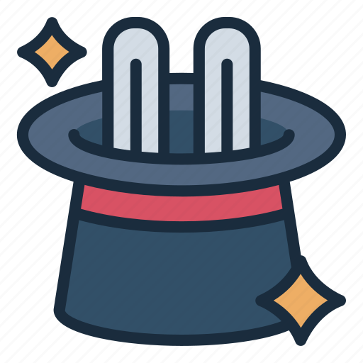 Rabbit, hat, illusionist, illusion, magic, magician, entertaintment icon - Download on Iconfinder
