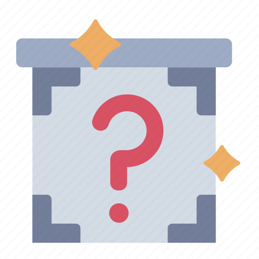 Mystery, box, question, surprise, magic, trick, magician icon - Download on Iconfinder