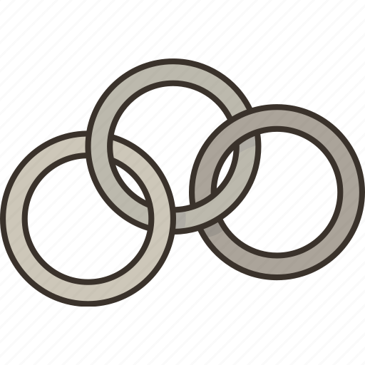 Rings, linking, magic, illusion, performance icon - Download on Iconfinder