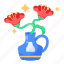 flower pot, flower vase, decorative vase, decorative flowers, blooming flowers 
