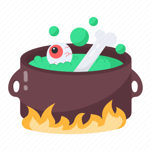 Magic pot, creepy cooking, magic cooking, magic potion, halloween soup icon - Download on Iconfinder