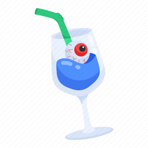 Halloween drink, halloween cocktail, creepy drink, spooky drink, eyeball drink icon - Download on Iconfinder
