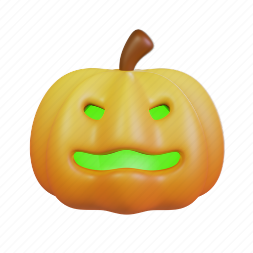 Pumpkin, halloween, holiday, horror, vegetable, monster 3D illustration - Download on Iconfinder