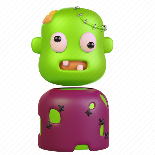 Zombie, halloween, horror, scary, undead, monster, spooky 3D illustration - Download on Iconfinder