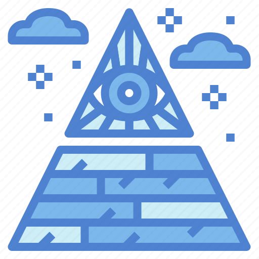 Eye, illuminati, pyramid, triangle icon - Download on Iconfinder