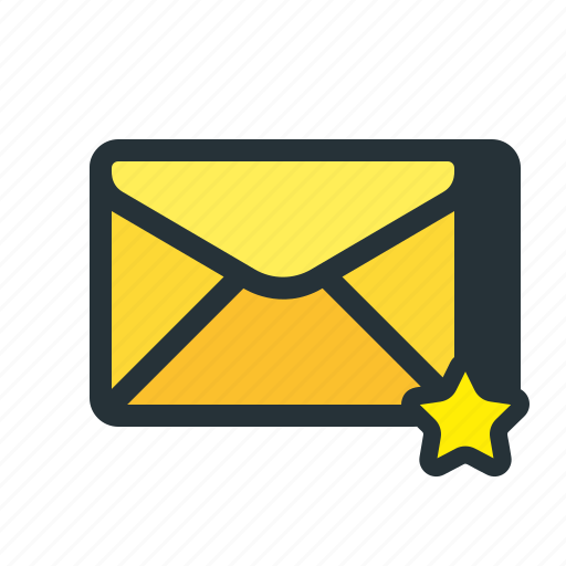 Email, favorite, like, mail, newsletter, star, starred icon - Download on Iconfinder