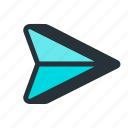 deliver, email, launch, mail, message, send, paper plane