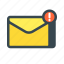 email, important, mail, newsletter, notification, spam, warning 