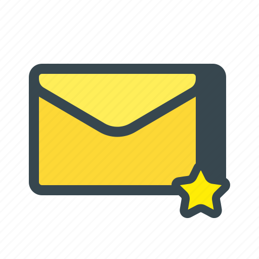 Email, favorite, like, mail, newsletter, star, starred icon - Download on Iconfinder