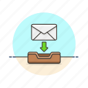 download, email, keep, archive, delivery, envelope, letter, save