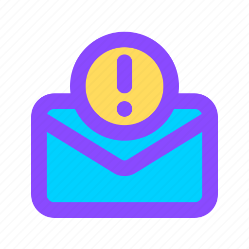 Mail, warning, protection, spam, email, message, inbox icon - Download on Iconfinder