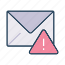 mail, mail warning, warning, email, letter, envelope