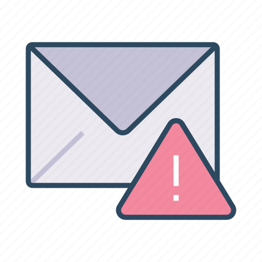 Mail, mail warning, warning, email, letter, envelope icon - Download on Iconfinder