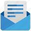 email, letter, mail, message, news, text 
