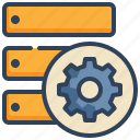 server, cog, wheel, maintenance, database