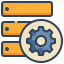 server, cog, wheel, maintenance, database 